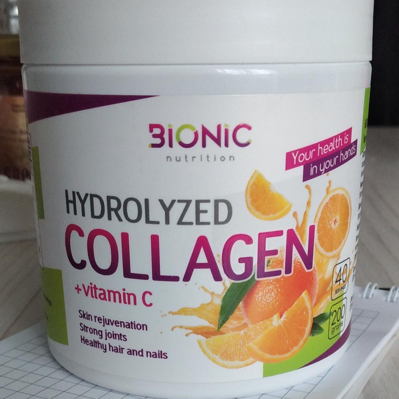 Фото - Коллаген порошковый с витамином С Hydrolyzed Collagen Bionic