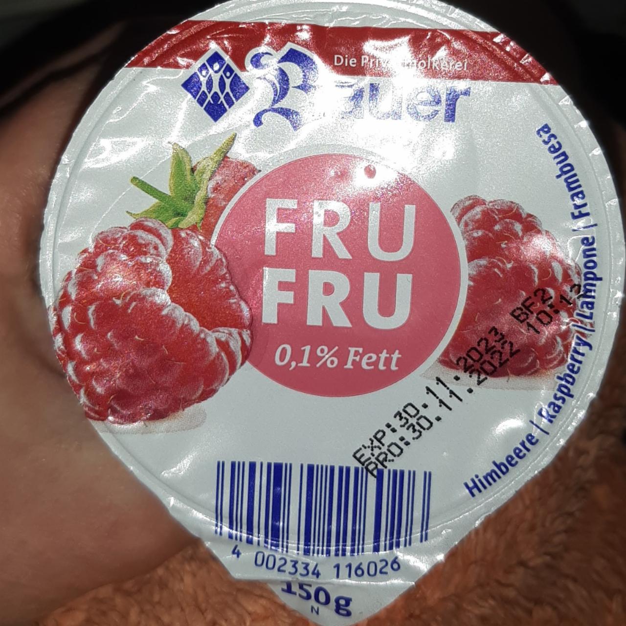 Фото - Йогурт 0.2% Малина Fru Fru Bauer