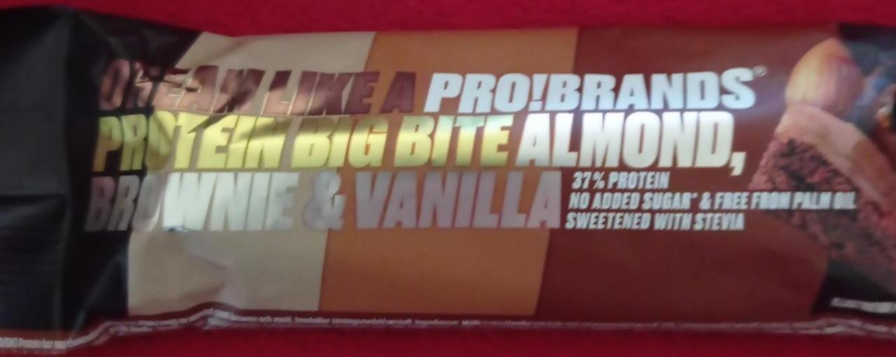Фото - Protein big bite Almond, Brownie & Vanilla Pro!brands
