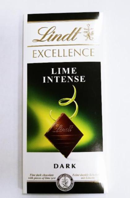 Фото - Темный шоколад с лаймом Lindt Excellence Lime Intense