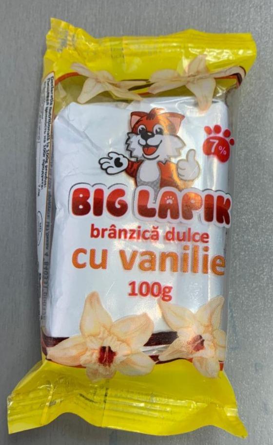 Фото - сырок сладкий ванильный branzica dulce cu vanilie Big Lapik