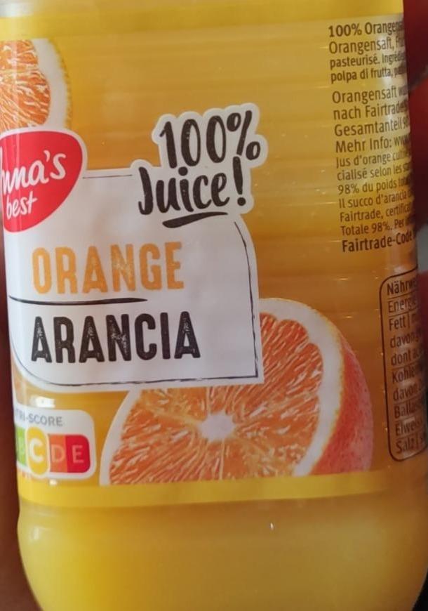 Фото - 100% Juice! Orange Arancia Anna's best Migros