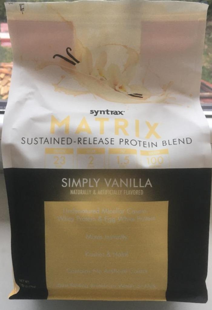 Фото - Протеин ванильный Matrix Protein Vanlla Syntrax