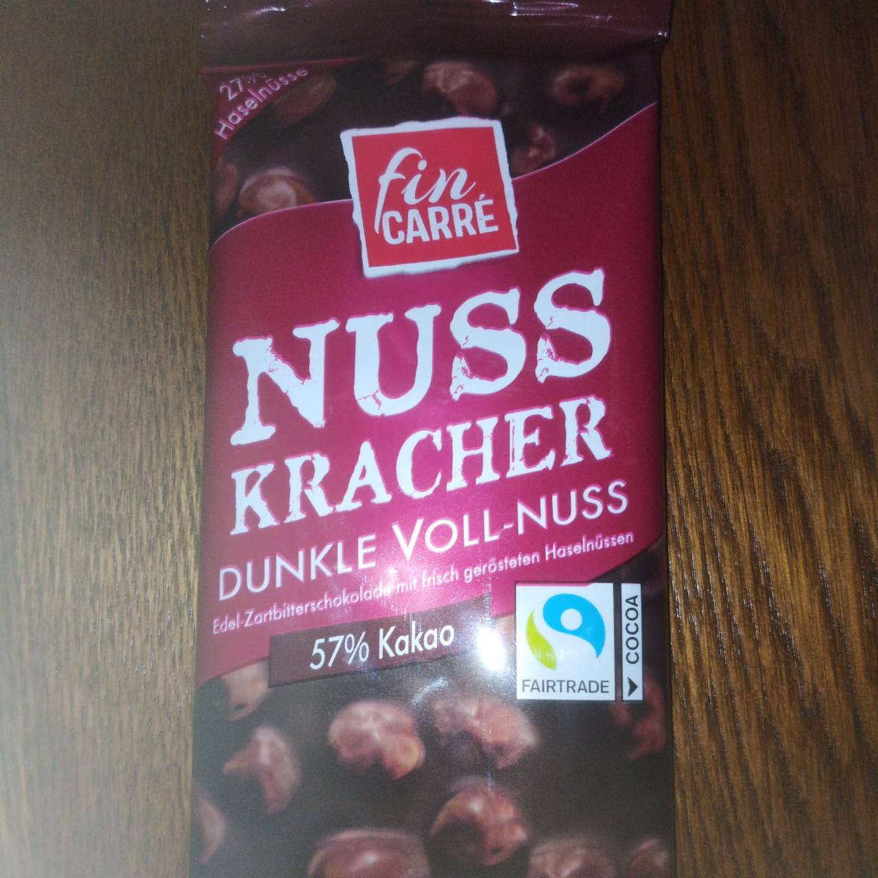 Фото - Nuss Kracher Dunkle Voll-Nuss 57% Kakao Fin Carré