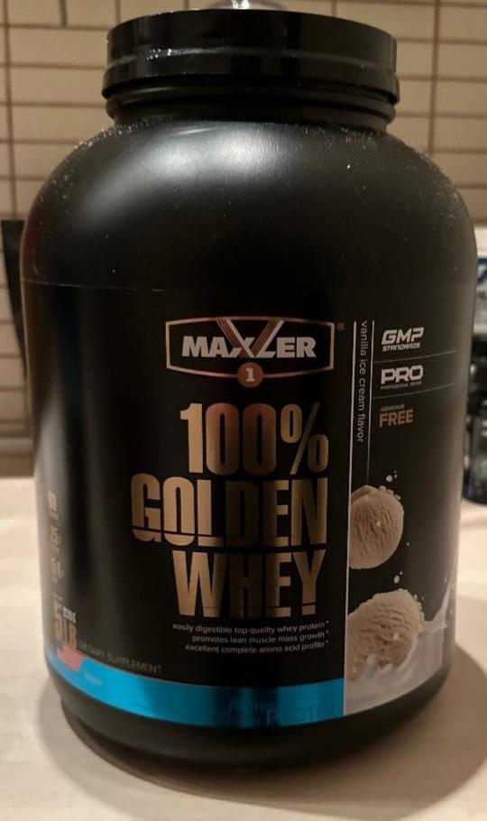 Фото - Протеин ванильное мороженное 100% golden whey Maxler