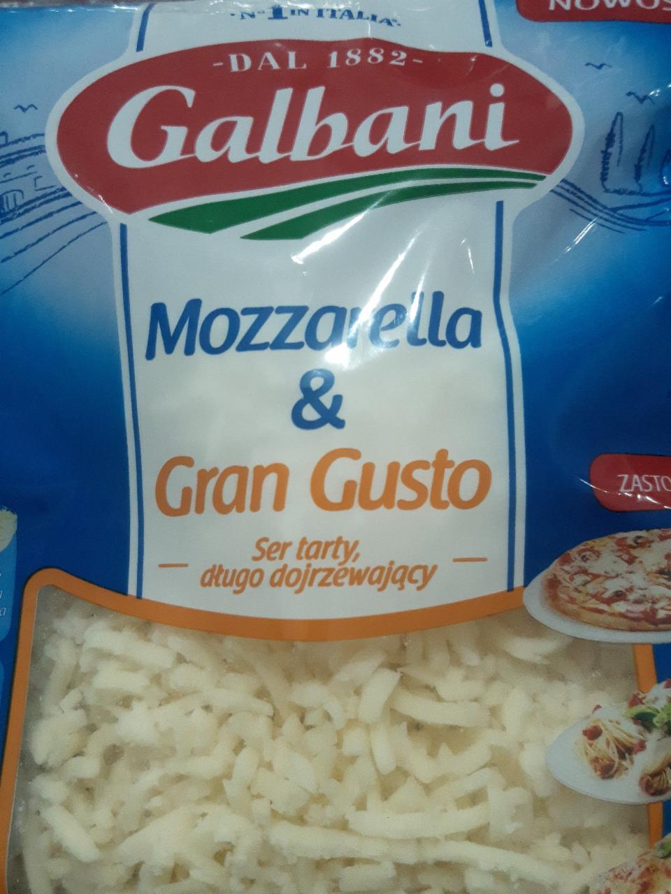Фото - Сыр тертый Galbani Mozzarella & Gran Gusto
