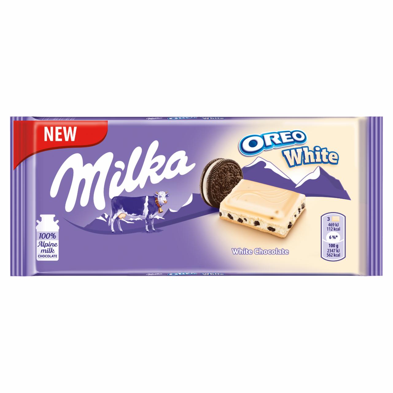 Фото - шоколад белый с печеньем white oreo Milka Милка