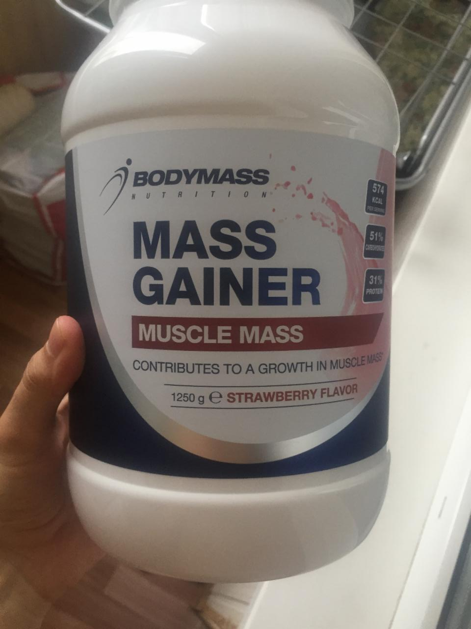 Фото - Mass Gainer Muscle Mass Strawberry BodyMass