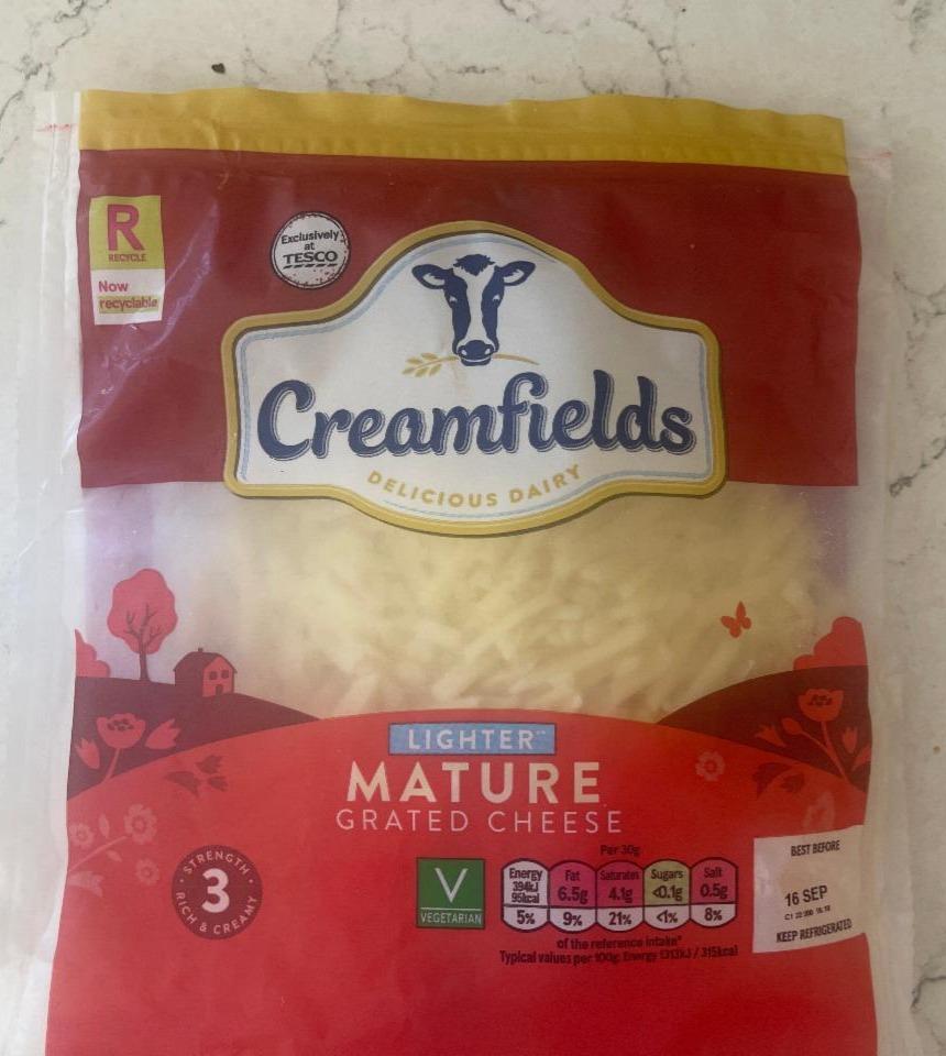 Фото - Сыр твердый тертый Mature Grated Cheese Creamfields