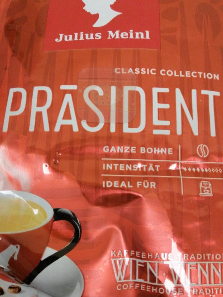 Фото - кофе в зернах президент president Julius Meinl