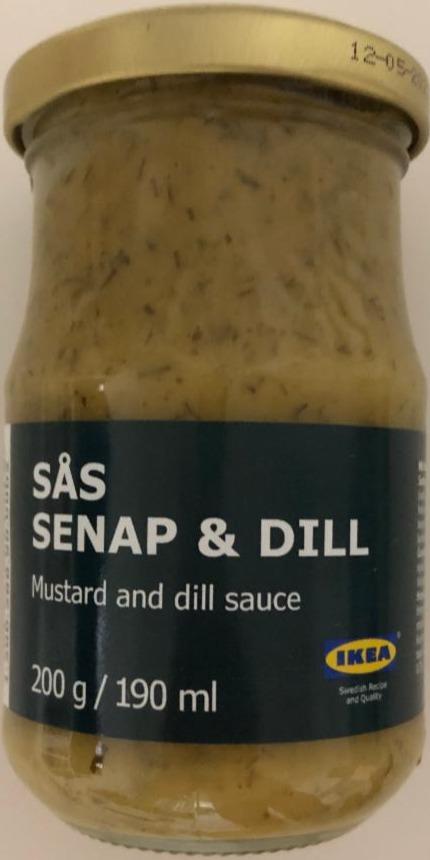 Фото - Соус на основе растительного масла с горчицей и укропом San Senap and Dill Икеа
