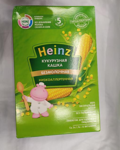 Фото - Каша низкоаллергенная кукурузная кашка сухая Heinz (Хайнц)
