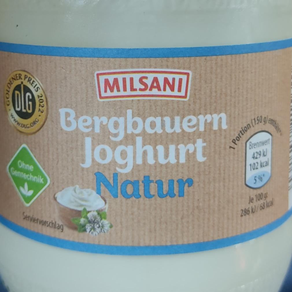 Фото - Bergbauern Jogurt Natur Milsani