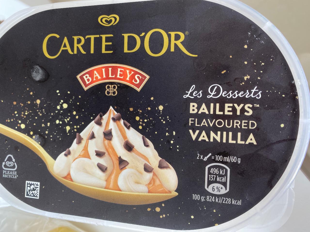 Фото - Мороженое Baileys Flavoured Vanilla Ice Cream Carte d'Or