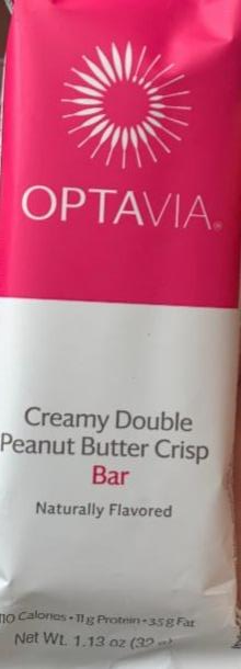 Фото - Батончик с арахисовым маслом Creamy Double Peanut Butter Crisp Optavia