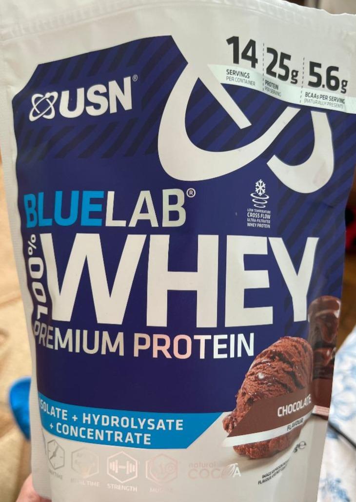 Фото - сывороточный протеин шоколадный BlueLab USN