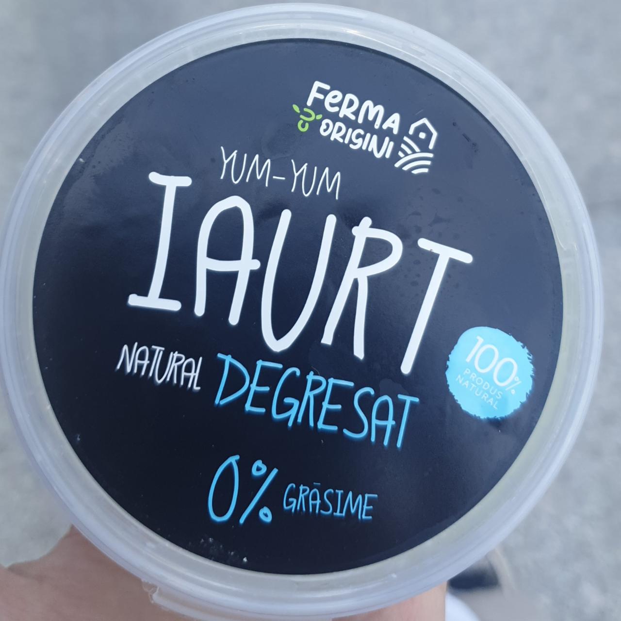 Фото - Натуральный йогурт 0% Ferma cu origini