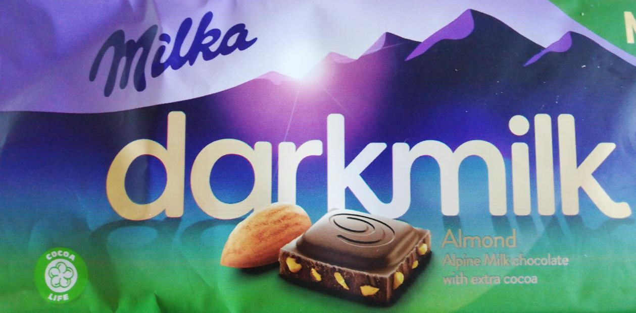 Фото - dark milk almond Milka