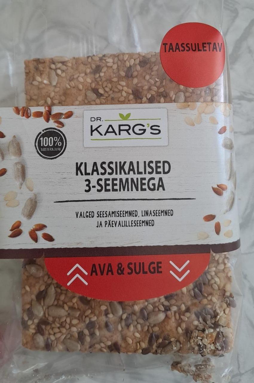 Фото - Классическое зерновое печенье 3 семени Dr. Karg's