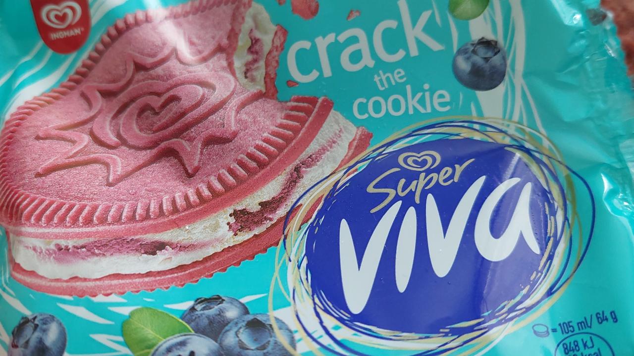 Фото - Мороженое с печеньем Crack the cookie черника Super Viva Ingman
