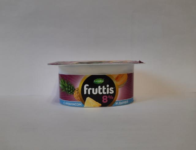 Фото - Продукт йогуртный ананас-дыня 8% Fruttis