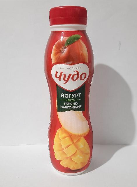 Фото - Питьевой йогурт персик-манго-дыня Чудо
