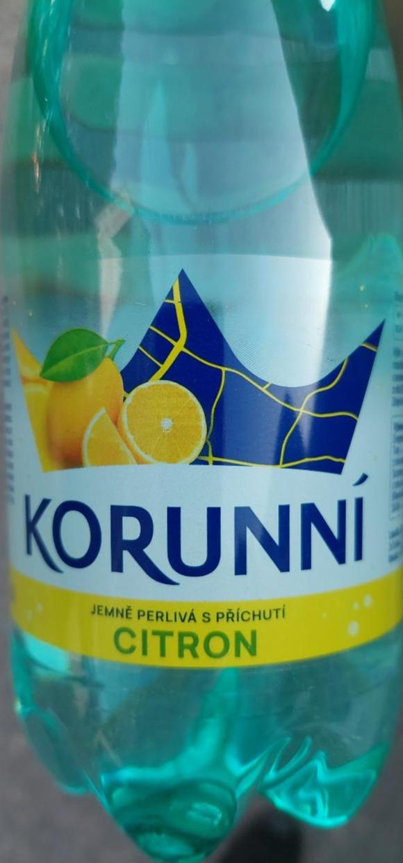 Фото - Вода сильногазированная со вкусом лимона Korunní