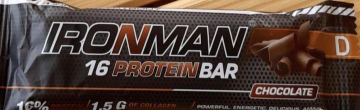 Фото - Протеиновый батончик Protein Bar с коллагеном, шоколад, темная глазурь Ironman