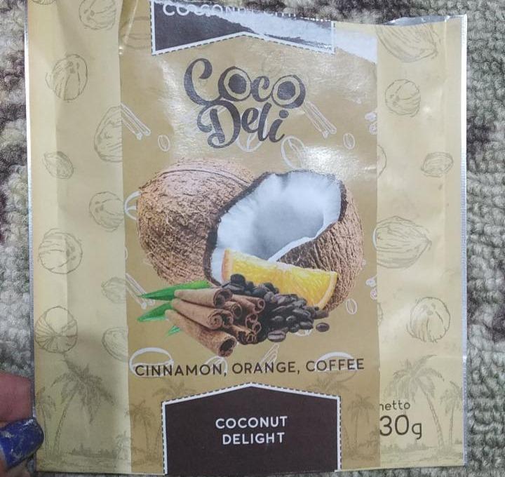Фото - Чипсы кокосовые сладкие с апельсином корицей и кофе Coco Deli