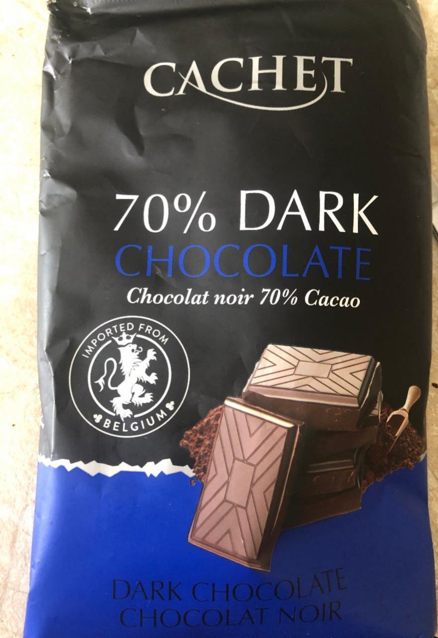 Фото - Dark Chocolate черный шоколад 70 % Cachet