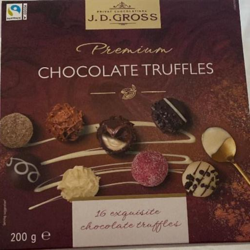 Фото - Конфеты шоколадные Premium Chocolate Truffles J. D. Gross