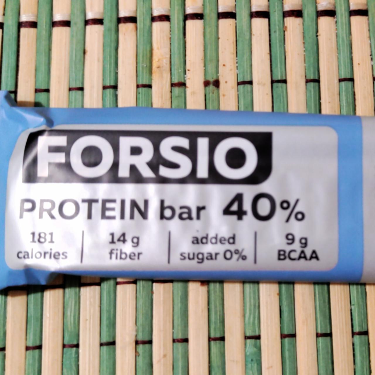 Фото - Протеиновый батончик кокос 40% Forsio