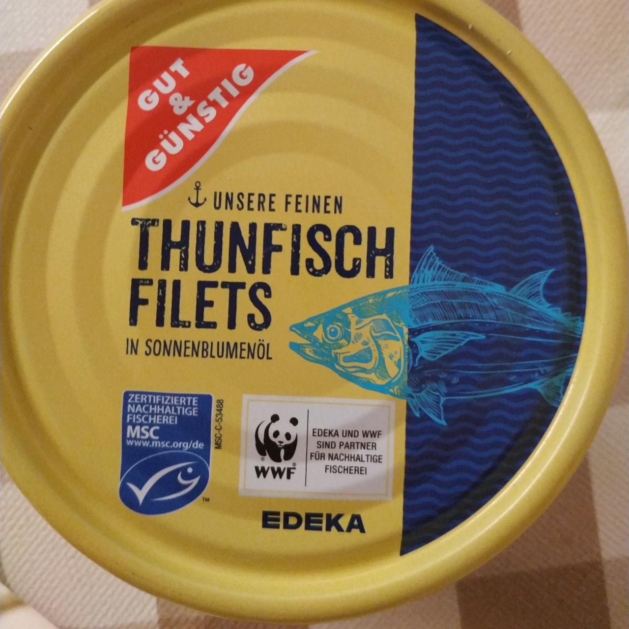 Фото - Тунец в масле Tunfisch filets Edeka