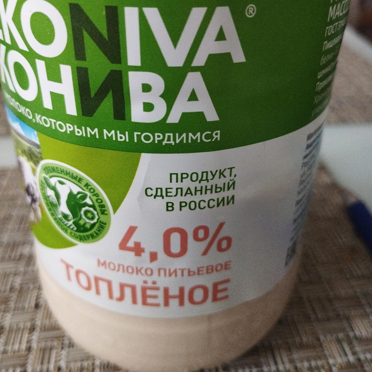 Фото - Молоко 3,3-6% цельное питьевое пастеризованное Эконива