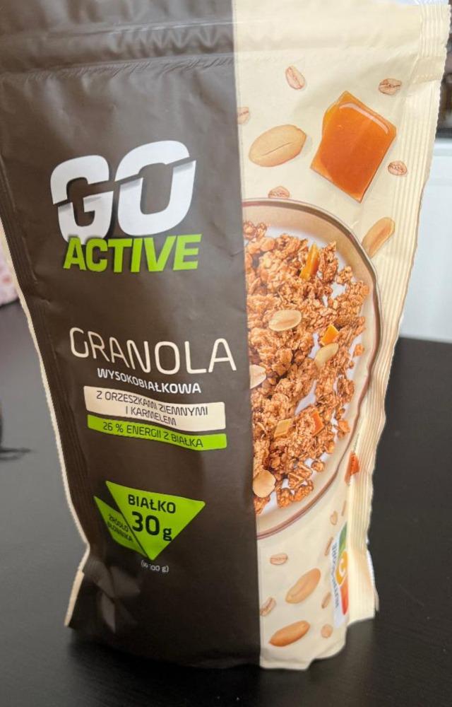 Фото - Гранола белковая с арахисом и карамелью Granola Go Active