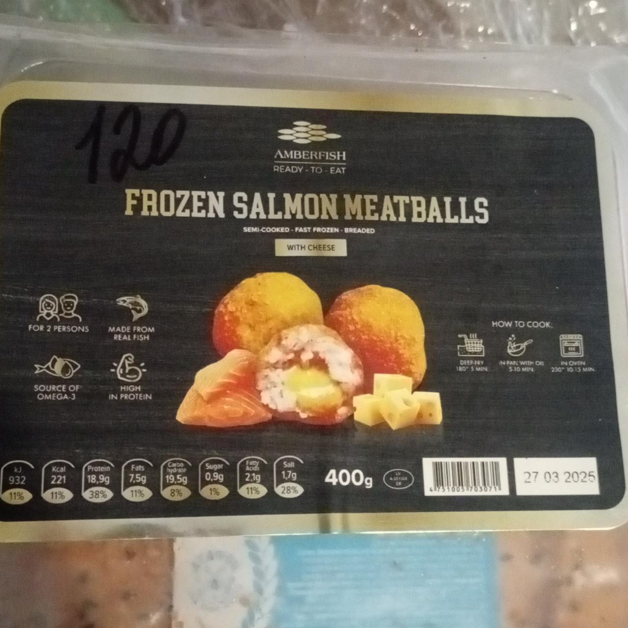 Фото - Frozen salmon meatballs Ambersfish