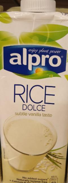 Фото - Alpro rice dolce subtle vanilla taste