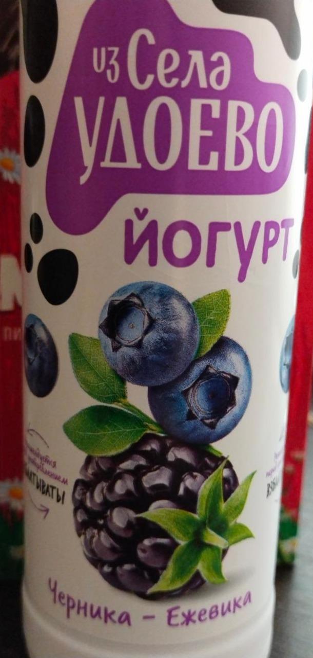Фото - Йогурт 2.5% фруктовый черника-ежевика с кусочками плодов Из села Удоево