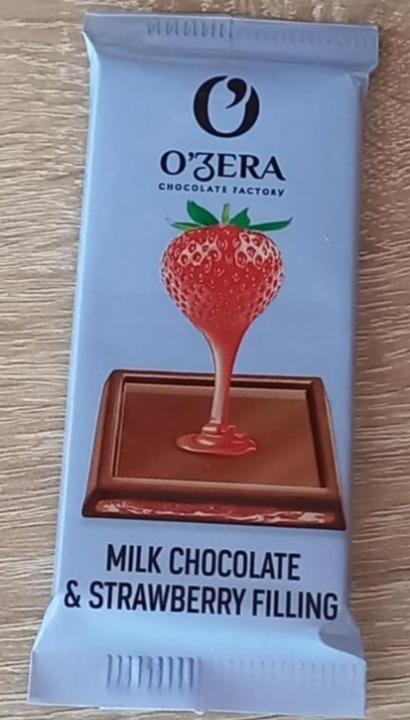 Фото - Тонкий шоколад Milk&Strawberry filling O'Zera