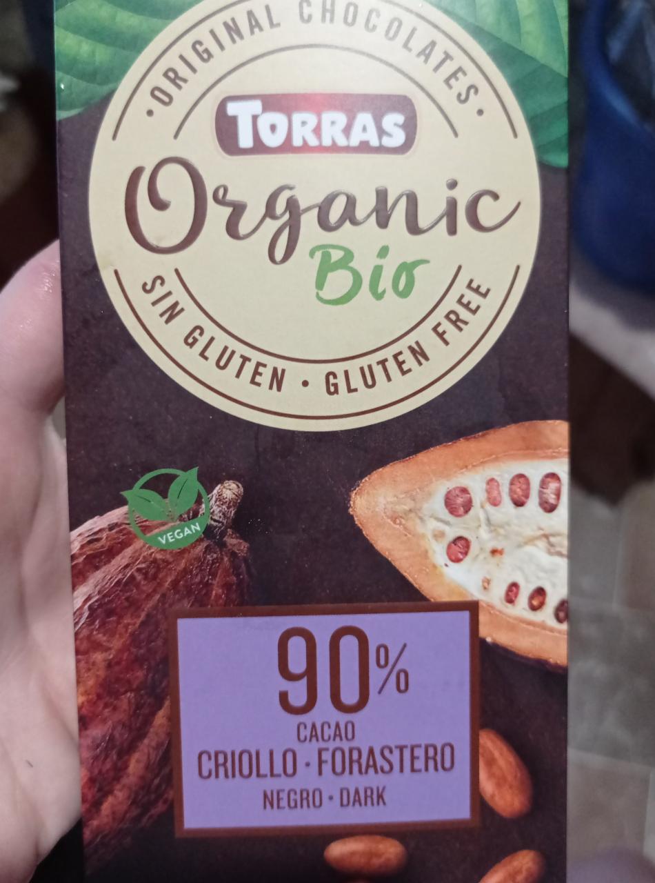Фото - шоколад органический 90% какао Торрас
