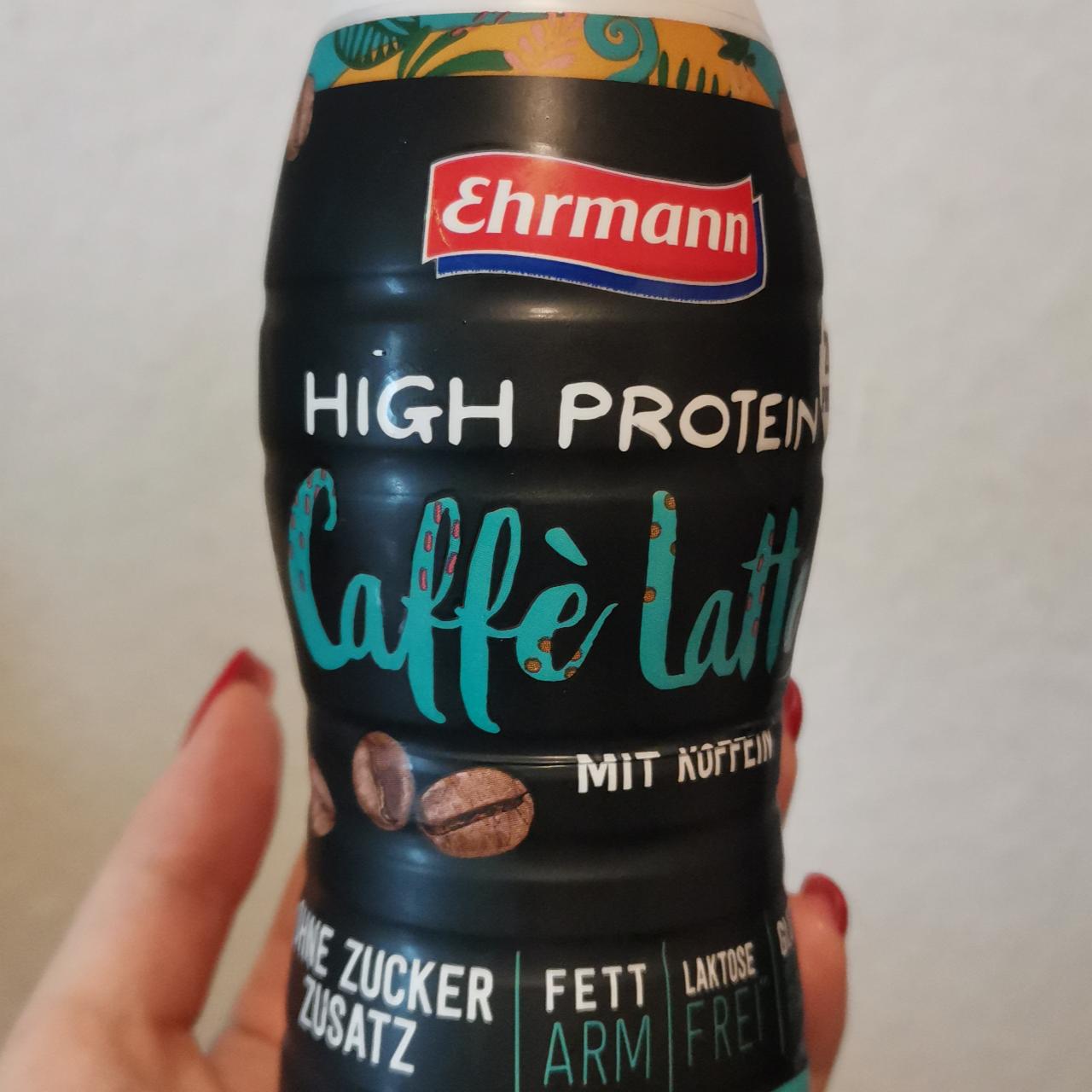 Фото - Протеиновое кофе латте Caffè Latte High protein Ehrmann