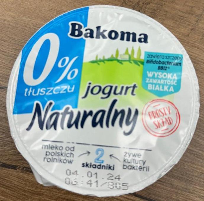 Фото - Йогурт натуральный 0% Jogurt Naturalny Bakoma