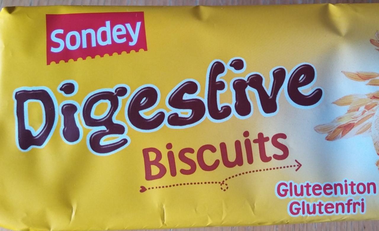 Фото - Печенье Degestive Biscuits без глютена Sondey