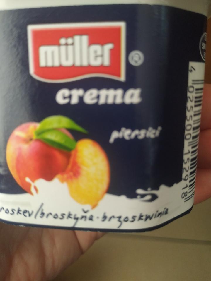 Фото - йогурт-крем фруктовый персик Muller