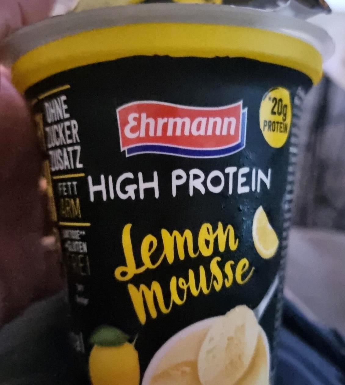 Фото - Лимонный мусс High Protein Ehrmann