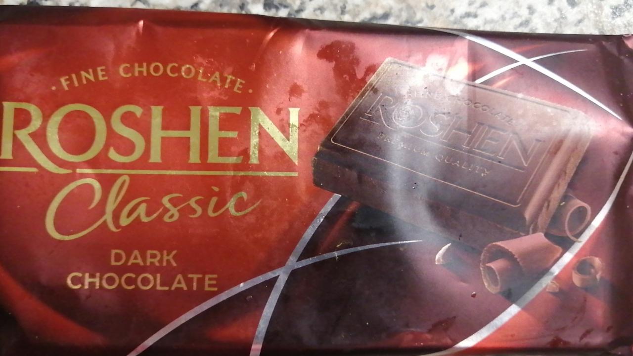 Фото - Шоколад черный классический classic dark chocolate Рошен Roshen