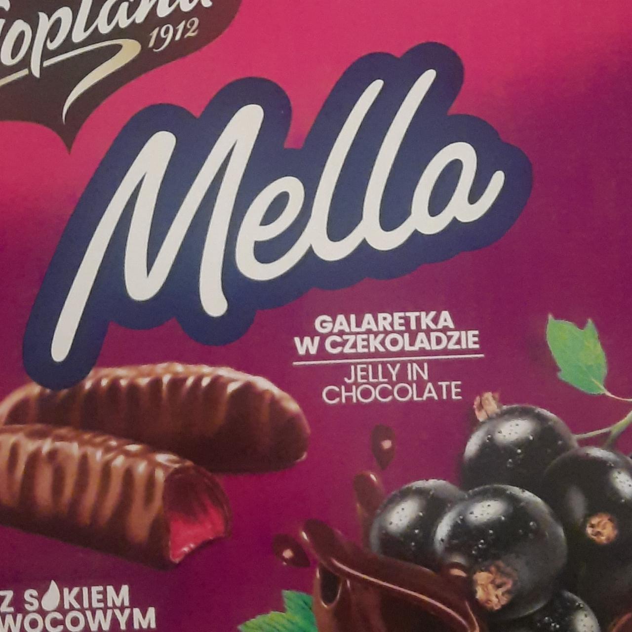 Фото - Мармелад Mella черносмородиновый в шоколаде galaretka Goplana