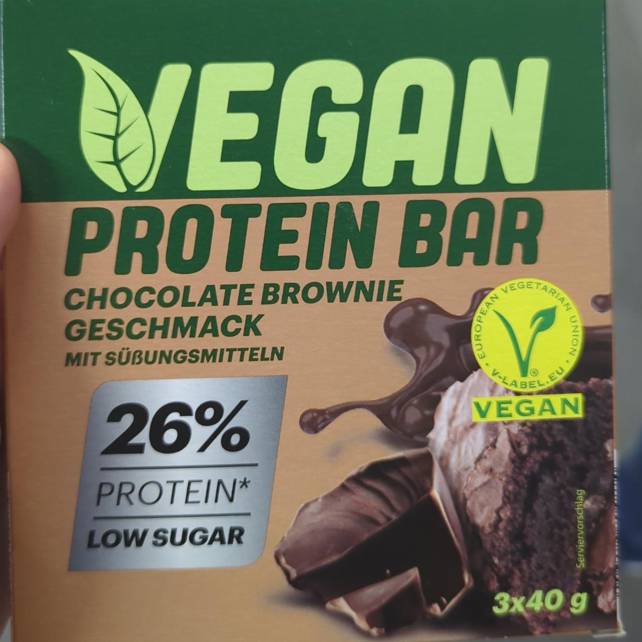 Фото - Батончик протеиновый Chocolate Brownie Vegan Protein Bar Ironmaxx Nutrition