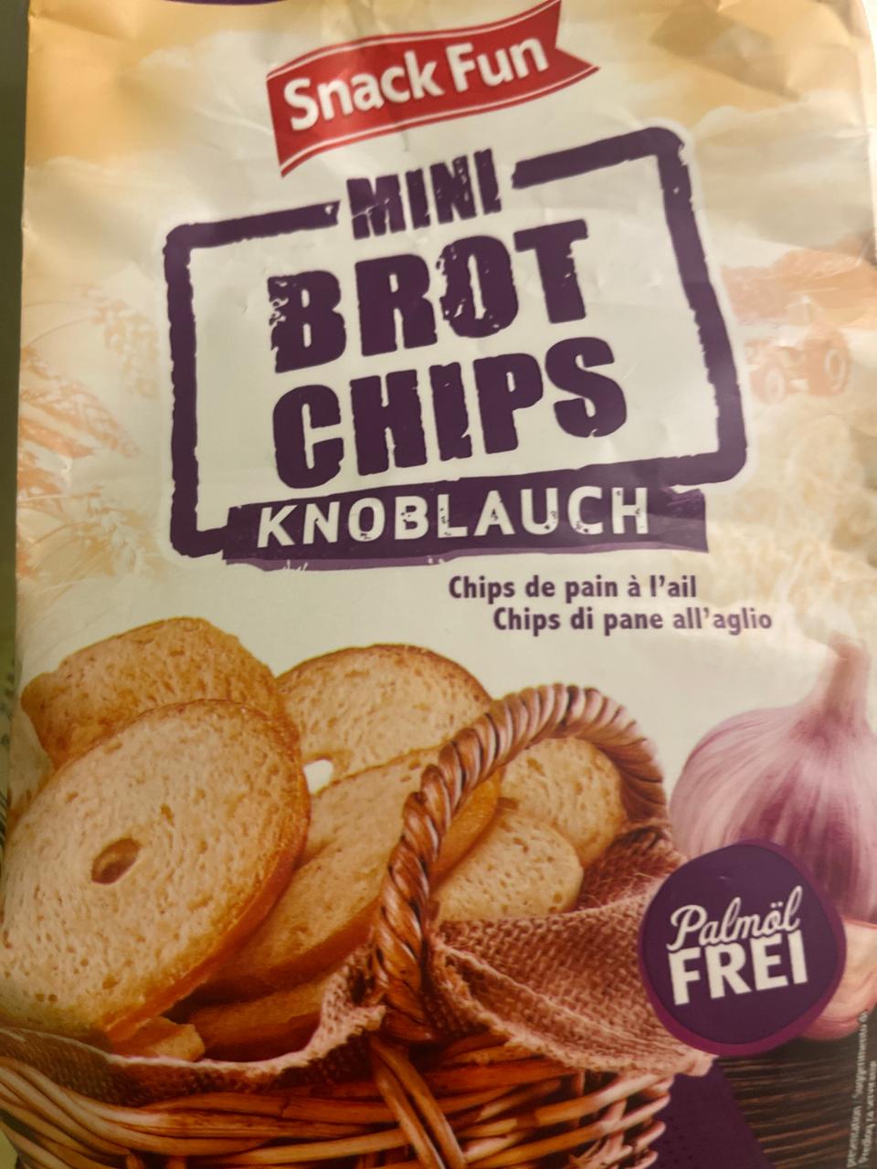 Фото - Mini brot chips Knoblauch Snack Fun