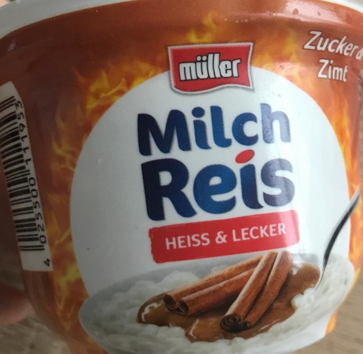 Фото - рисовый пудинг Milch heiss&lecker Reis Zucker&Zimt Müller